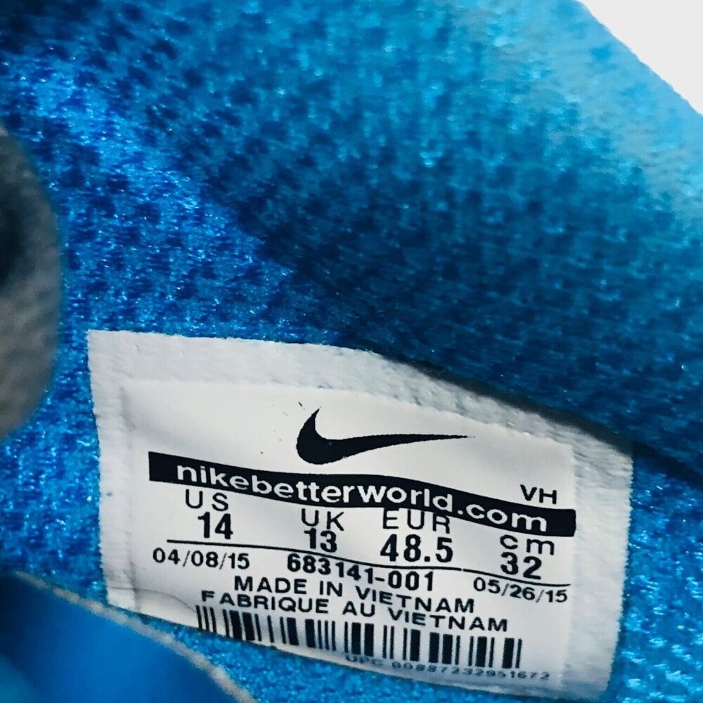 Nike‎ Lite Trainer Running Sneakers Shoes Men's 14 Blue Gray - Picture 10 of 10